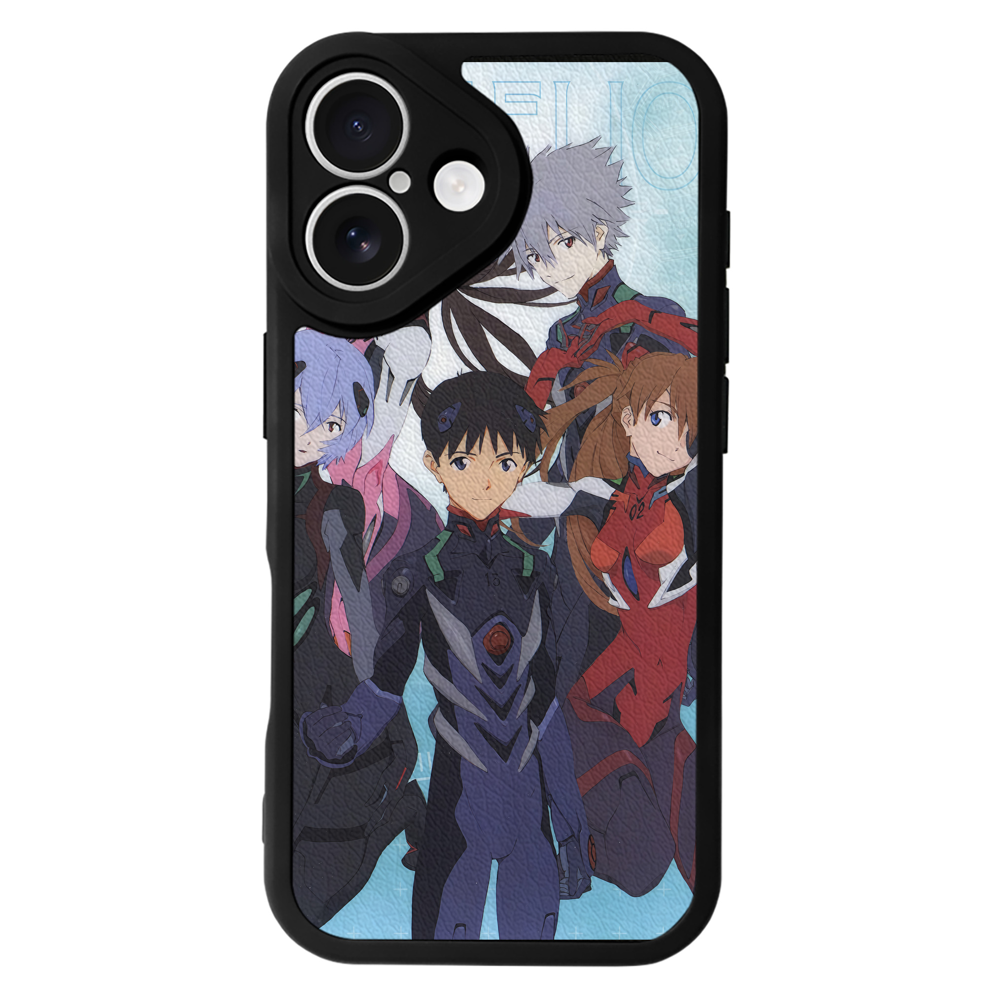 （画像用） EVA 新世紀エヴァンゲリオン 【iPhone 16シリーズ対応】シリコンスマホケース（レザー調） 材質：シリコン